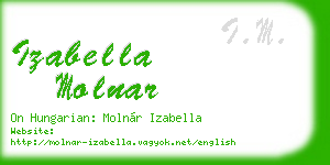 izabella molnar business card