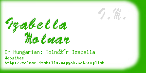 izabella molnar business card